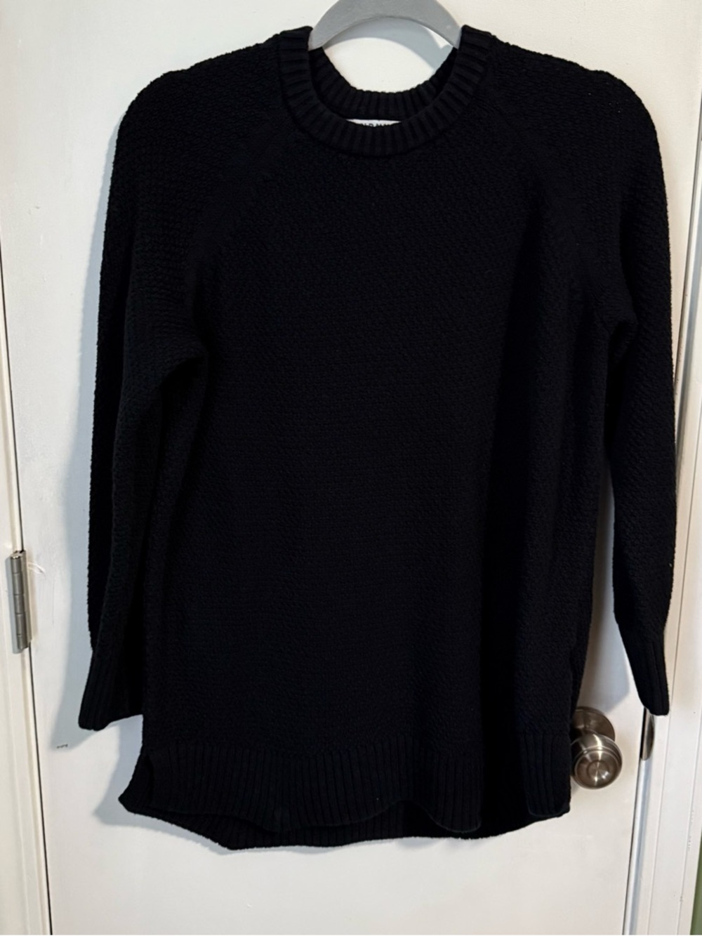 Old Navy Textured Pullover Tunic Sweater Size M Black